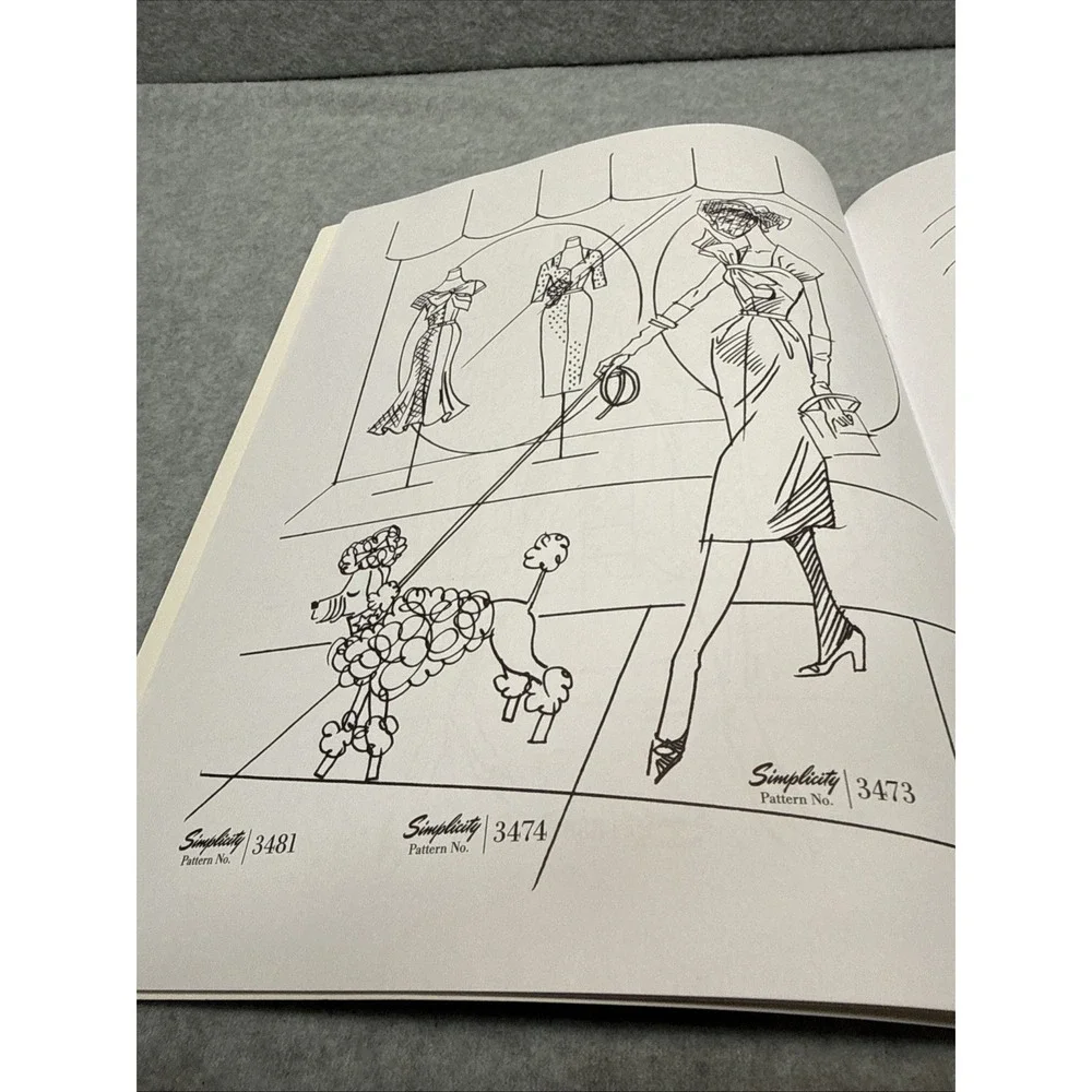 New Fashion Simplicity Sewing Vintage Pattern Clothing Store Adult Coloring Book